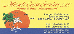 Susanne und J�rgen Steinbrunner, Miriam Ecke Hausverwaltung und Bootsvermietung in Cape Coral 